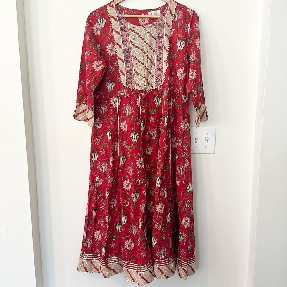 Renata by renata gasparian Floral Midi Dress M